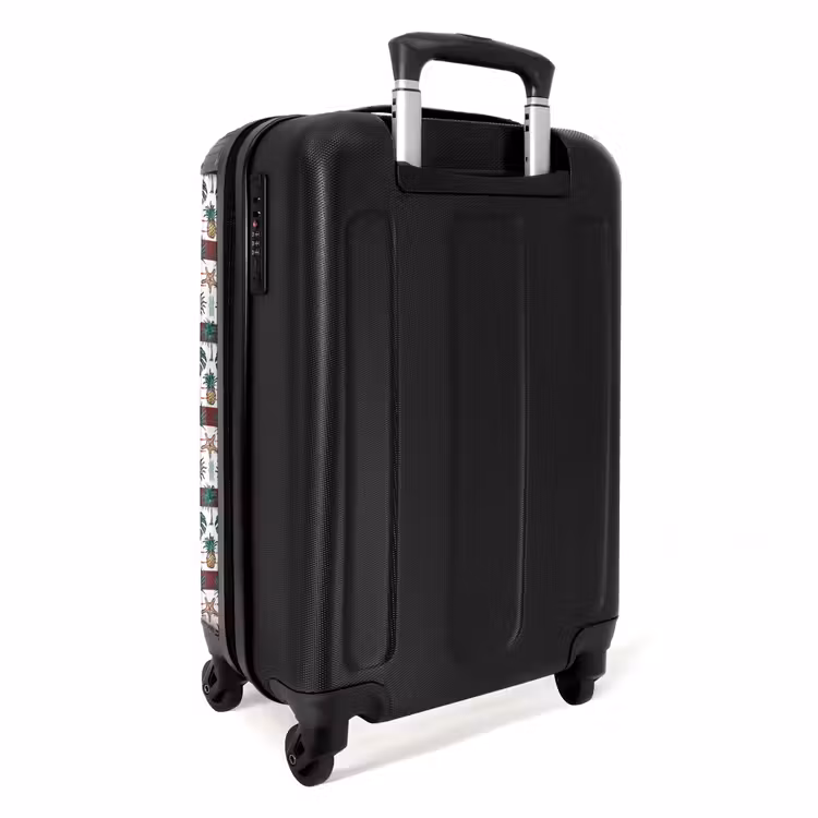 Zomer illustratie print NBS - Handbagage koffer - Volwassenen Unisex middel -achterkant