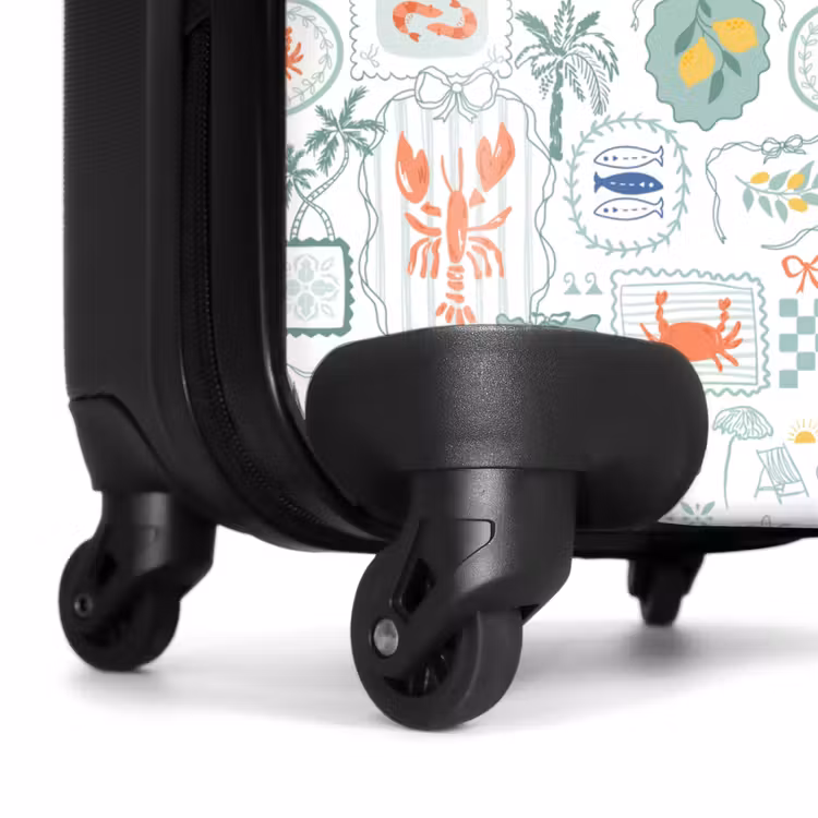Zomerse illustraties groen NBS - Handbagage koffer - Volwassenen Unisex middel -wiel