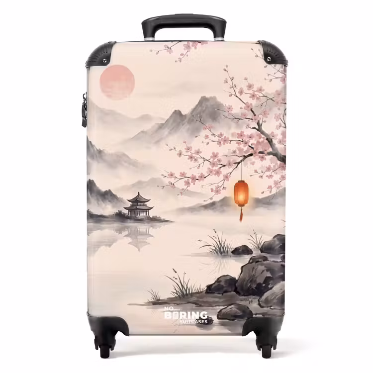 Koffer - Sonne – Japanisch – Traditionell - Zon - Japans - Traditioneel NBS - Handbagage koffer - Volwassenen Unisex middel