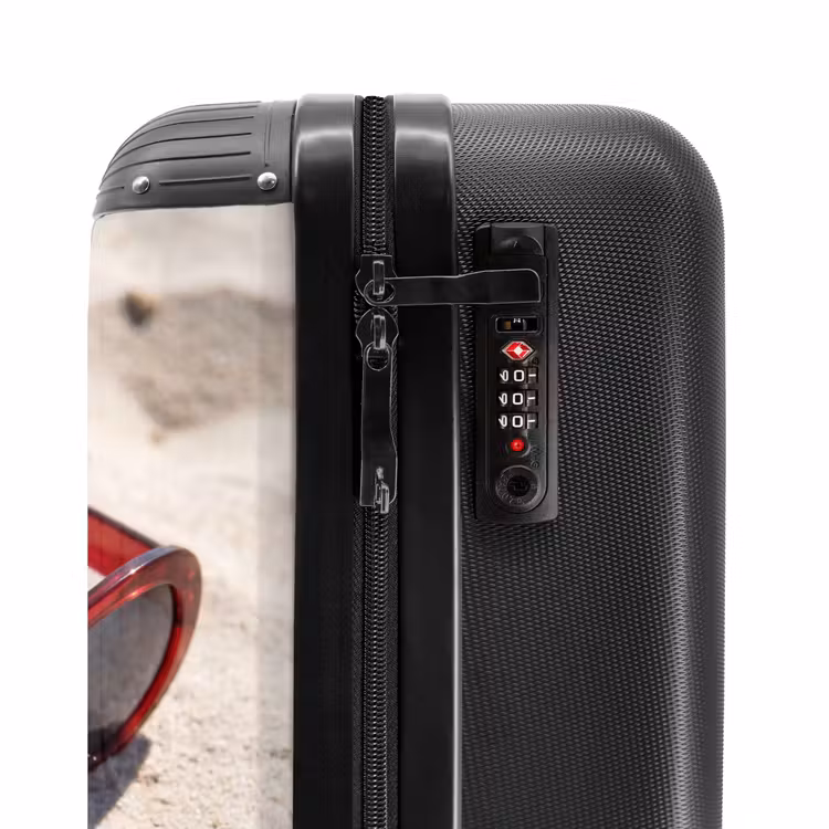 Koffer - Sonnenbrille – Strand – Urlaub – Rot - Zonnebril - Strand - Vakantie - Rood NBS - Handbagage koffer - Vrouwen middel