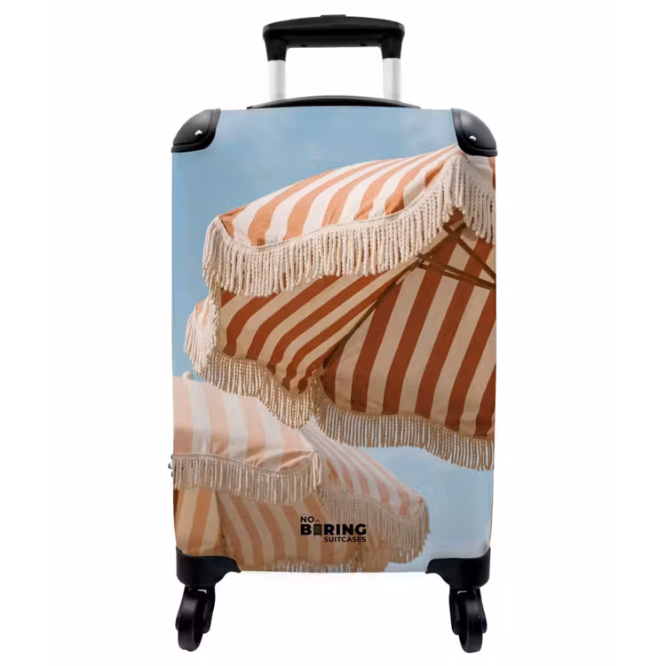 Koffer - Sonnenschirm – Luft – Rot - Parasol - Lucht - Rood NBS - Handbagage koffer - Vrouwen middel