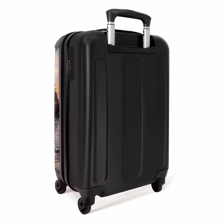 Koffer - Sonnenuntergang – Küste – Wasser – Natur – Orange - Zonsondergang - Kust - Water - Natuur - Oranje NBS - Handbagage koffer - Volwassenen Unisex middel