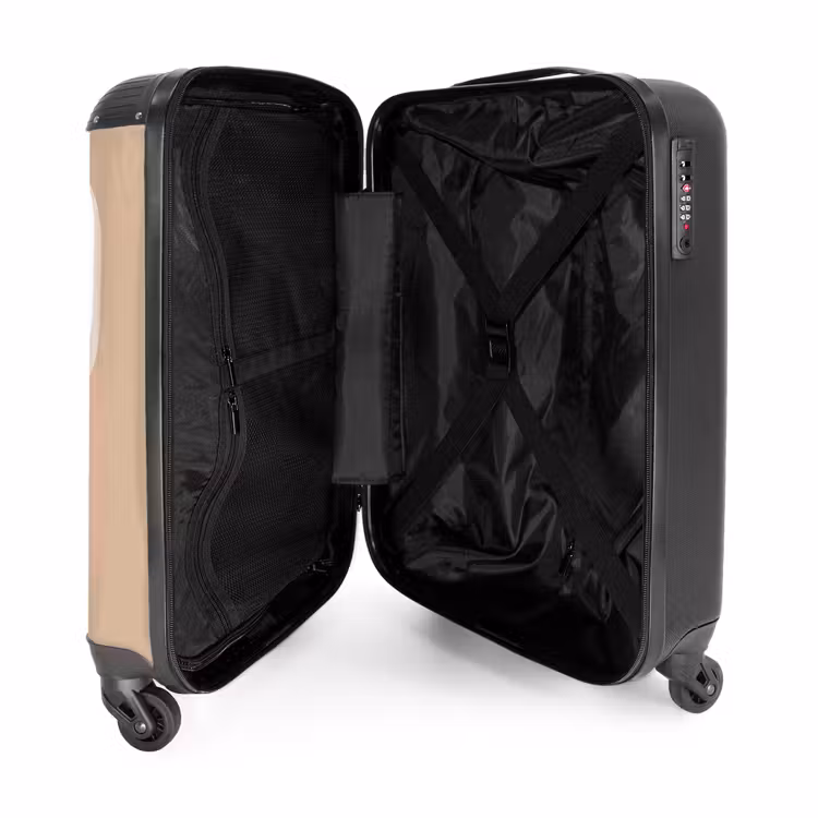 Talking robot beige NBS - Handbagage koffer - Unisex middel -binnenkant