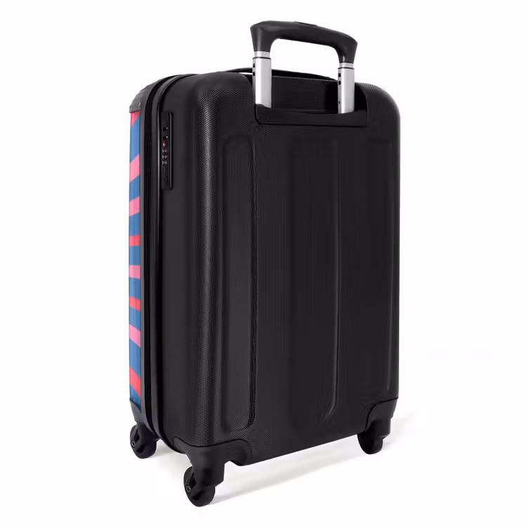 Koffer - Spruch – Grafisch – Abstrakt – Rosa – Blau - Spreuk - Grafisch - Abstract - Roze - Blauw NBS - Handbagage koffer - Vrouwen middel