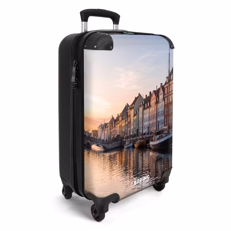 Koffer - Stadt – Kanal – Sonnenuntergang – Klassisch – Farbenfroh - Stad - Gracht - Zonsondergang - Klassiek - Kleurrijk NBS - Handbagage koffer - Volwassenen Unisex middel