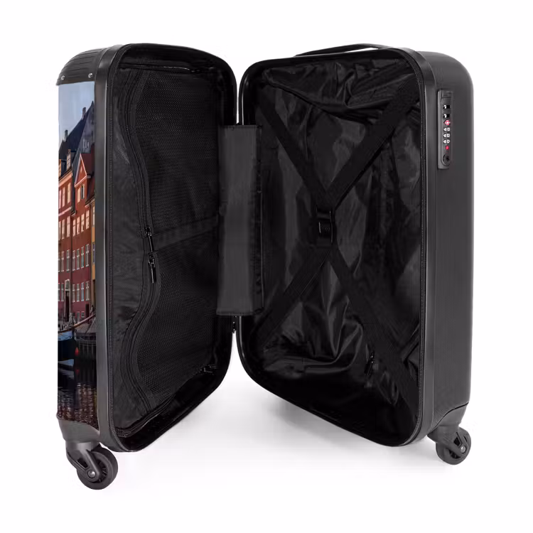 Koffer - Stadt – Kanal – Sonnenuntergang – Klassisch – Farbenfroh - Stad - Gracht - Zonsondergang - Klassiek - Kleurrijk NBS - Handbagage koffer - Volwassenen Unisex middel