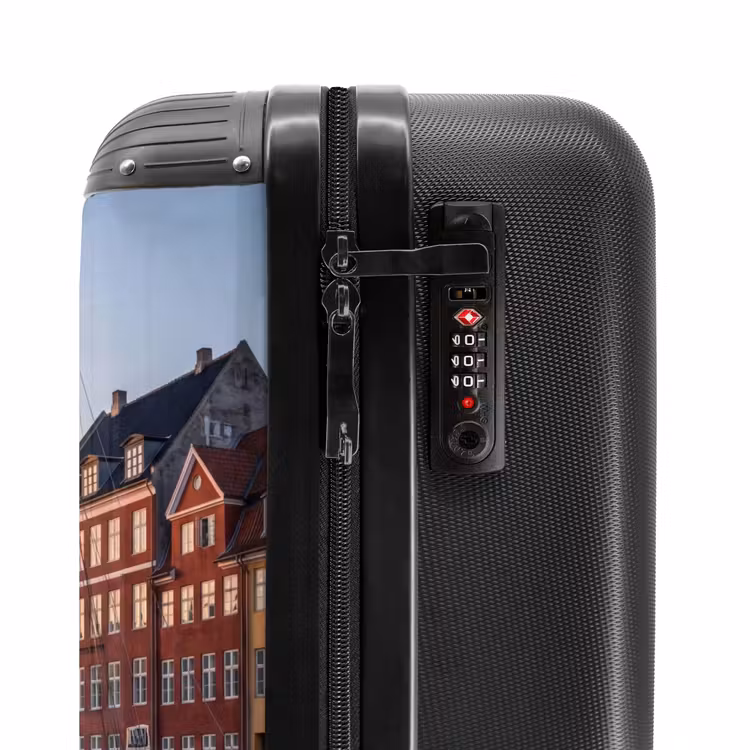 Koffer - Stadt – Kanal – Sonnenuntergang – Klassisch – Farbenfroh - Stad - Gracht - Zonsondergang - Klassiek - Kleurrijk NBS - Handbagage koffer - Volwassenen Unisex middel