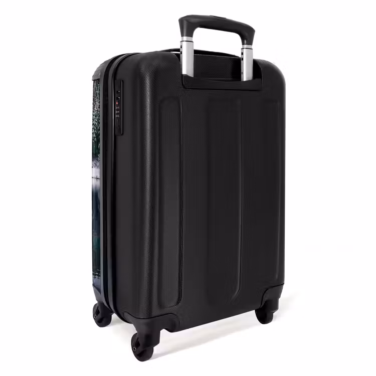 Koffer - Steg – See – Schnee – Berge – Beruhigend - Steiger - Meer - Sneeuw - Bergen - Rustgevend NBS - Handbagage koffer - Volwassenen Unisex middel