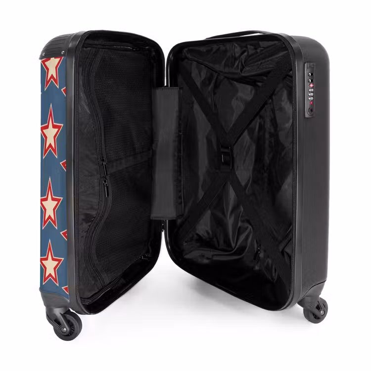 Koffer - Stern – Klassisch – Blau - Ster - Klassiek - Blauw NBS - Handbagage koffer - Vrouwen middel