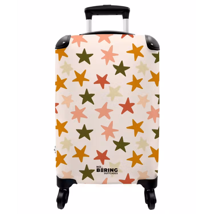 Koffer - Sterne – Muster – Bunt - Sterren - Patroon - Kleurrijk NBS - Handbagage koffer - Vrouwen middel