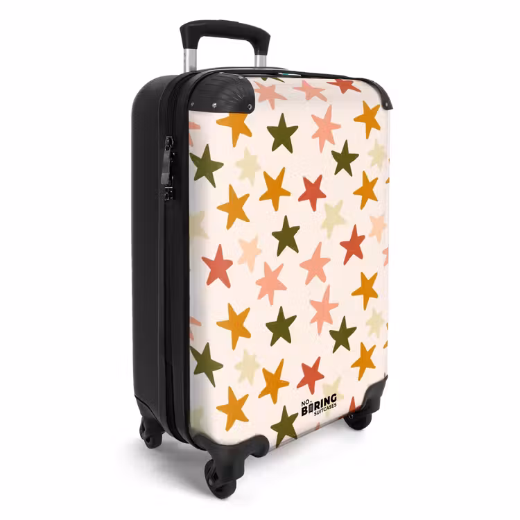 Koffer - Sterne – Muster – Bunt - Sterren - Patroon - Kleurrijk NBS - Handbagage koffer - Vrouwen middel