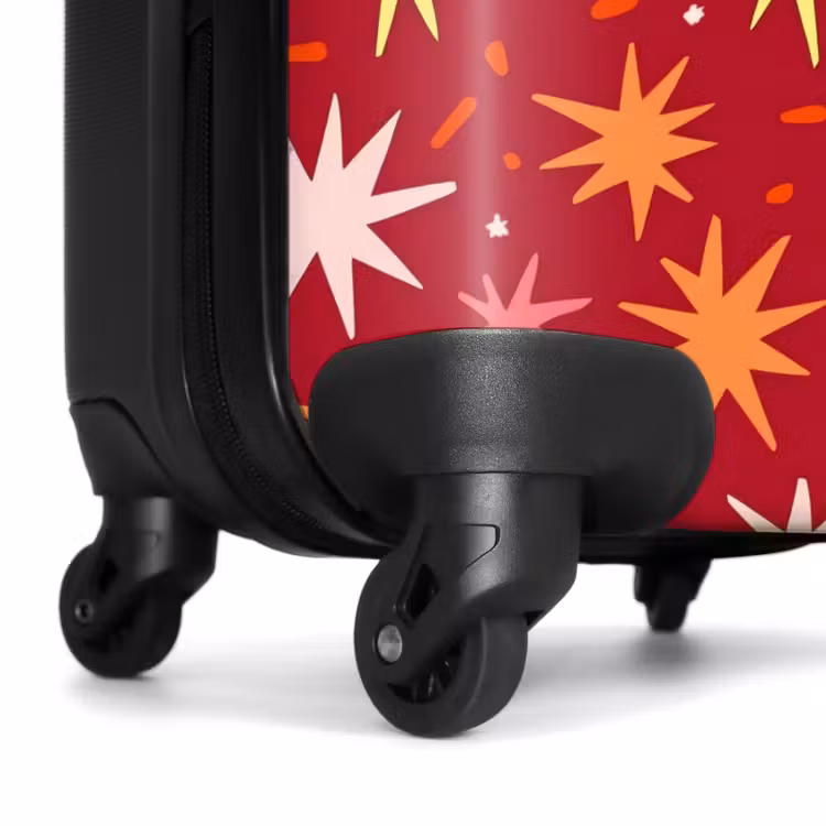 Koffer - Sterne – Verspielt – Rot - Sterren - Speels - Rood NBS - Handbagage koffer - Vrouwen middel