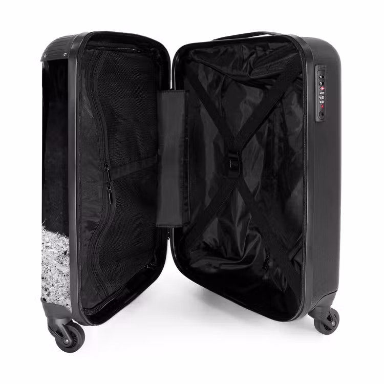 Koffer - Stier – Schatten – Tiere – Kontrast – Schwarz-Weiß - Stier - Schaduw - Dieren - Contrast - Zwart-wit NBS - Handbagage koffer - Volwassenen Unisex middel