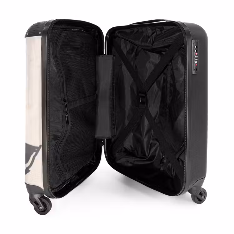 Koffer - Strand – Liegestuhl – Bademode – Sommer – Rosa - Strand - Ligstoel - Badkleding - Zomer - Roze NBS - Handbagage koffer - Vrouwen middel