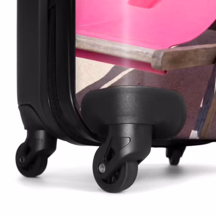 Koffer - Strand – Liegestuhl – Bademode – Sommer – Rosa - Strand - Ligstoel - Badkleding - Zomer - Roze NBS - Handbagage koffer - Vrouwen middel