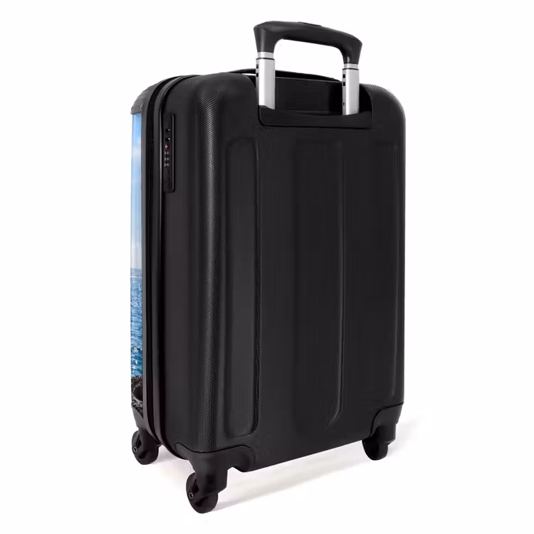 Koffer - Strand – Liegestuhl – Sonnenschirm – Sommer – Blau - Strand - Ligstoel - Parasol - Zomer - Blauw NBS - Handbagage koffer - Volwassenen Unisex middel