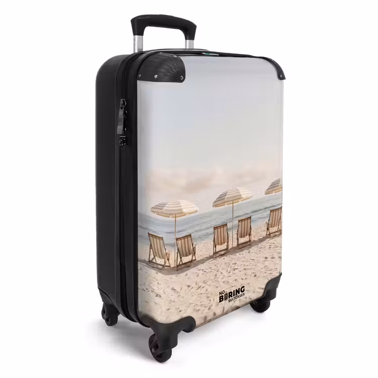 Koffer - Strand – Liegestühle – Sonnenschirm - Strand - Stoelen - Parasol NBS - Handbagage koffer - Vrouwen middel