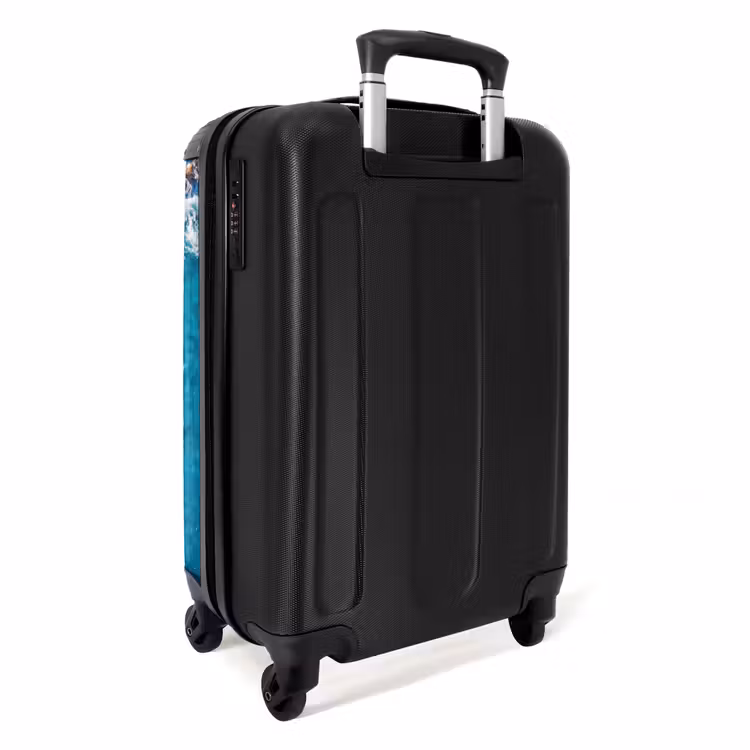 Koffer - Strand – Meer – Felsen – Natur – Blau - Strand - Zee - Rotsen - Natuur - Blauw NBS - Handbagage koffer - Volwassenen Unisex middel