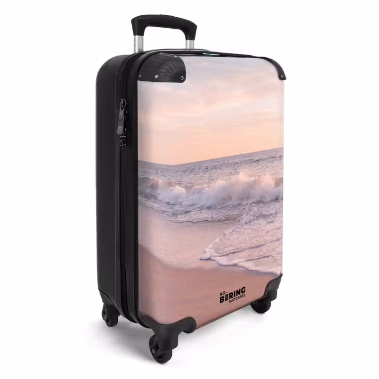 Koffer - Strand – Meer – Wellen – Natur – Sonnenuntergang - Strand - Zee - Golven - Natuur - Zonsondergang NBS - Handbagage koffer - Vrouwen middel
