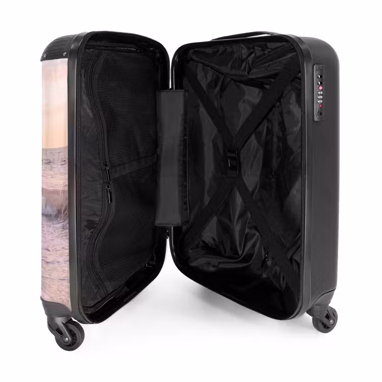 Koffer - Strand – Meer – Wellen – Natur – Sonnenuntergang - Strand - Zee - Golven - Natuur - Zonsondergang NBS - Handbagage koffer - Vrouwen middel