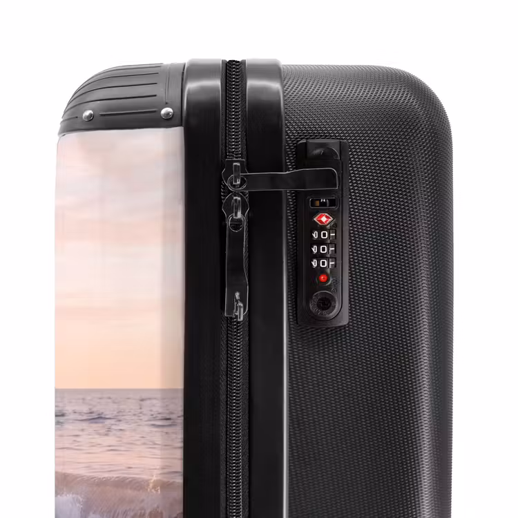 Koffer - Strand – Meer – Wellen – Natur – Sonnenuntergang - Strand - Zee - Golven - Natuur - Zonsondergang NBS - Handbagage koffer - Vrouwen middel