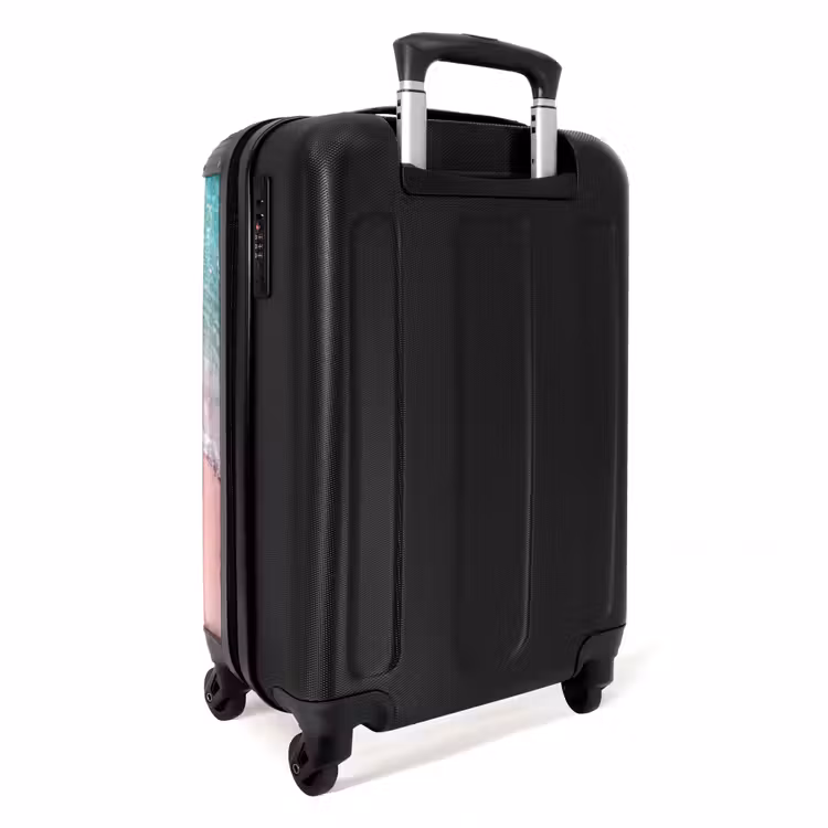 Koffer - Strand – Rosa Sand – Meer – Sommer – Natur - Strand - Roze zand - Zee - Zomer - Natuur NBS - Handbagage koffer - Vrouwen middel
