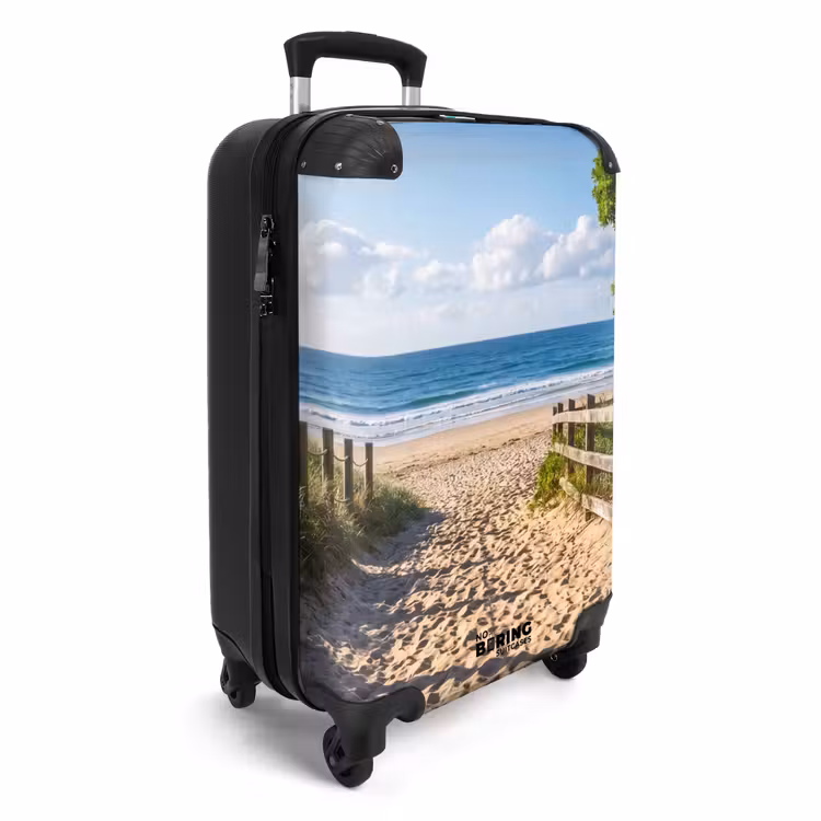 Koffer - Strand – Sandweg – Ozean – Natur - Strand - Zandpad - Oceaan - Natuur NBS - Handbagage koffer - Volwassenen Unisex middel