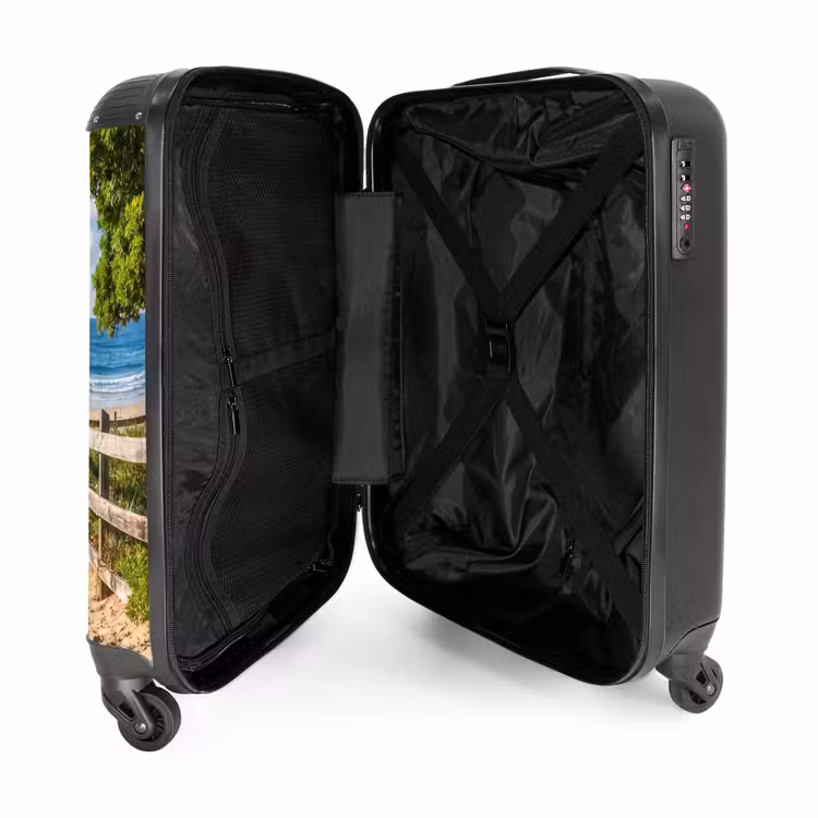 Koffer - Strand – Sandweg – Ozean – Natur - Strand - Zandpad - Oceaan - Natuur NBS - Handbagage koffer - Volwassenen Unisex middel
