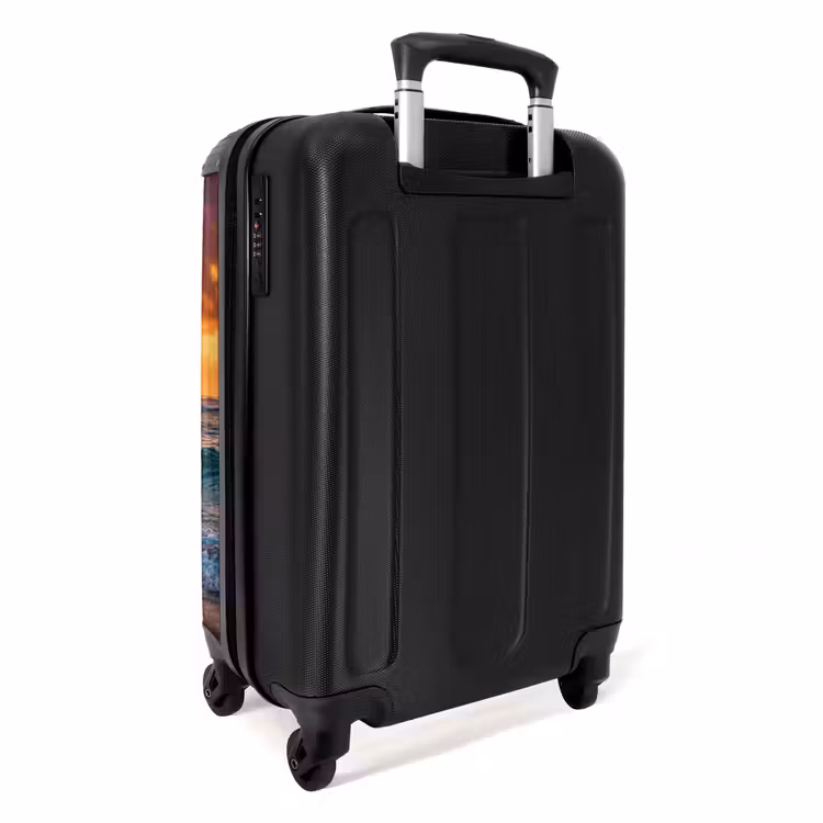 Koffer - Strand – Sonnenaufgang – Tropisch – Natur – Orange - Strand - Zonsopgang - Tropisch - Natuur - Oranje NBS - Handbagage koffer - Volwassenen Unisex middel