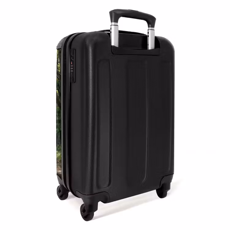 Koffer - Straße – Bäume – Natur – Grün - Weg - Bomen - Natuur - Groen NBS - Handbagage koffer - Volwassenen Unisex middel