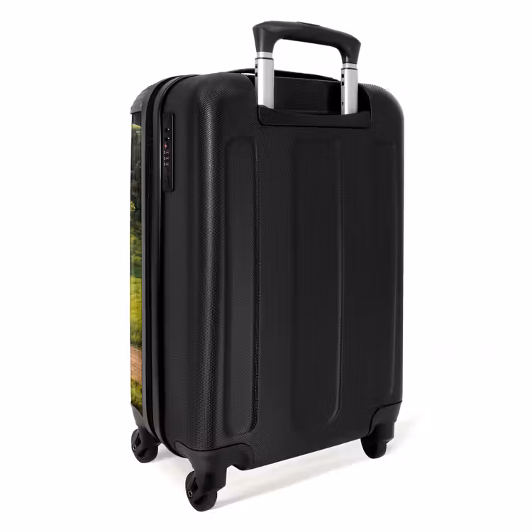 Koffer - Straße – Wiese – Natur – Grün - Weg - Weide - Natuur - Groen NBS - Handbagage koffer - Volwassenen Unisex middel