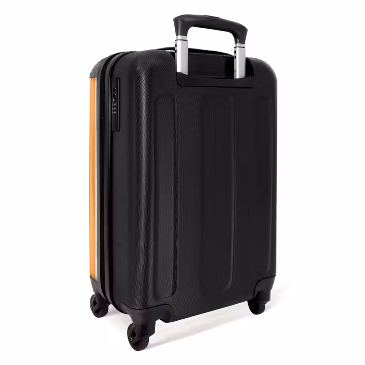 Koffer - Streifen – Muster – Orange - Strepen - Patroon - Oranje NBS - Handbagage koffer - Vrouwen middel