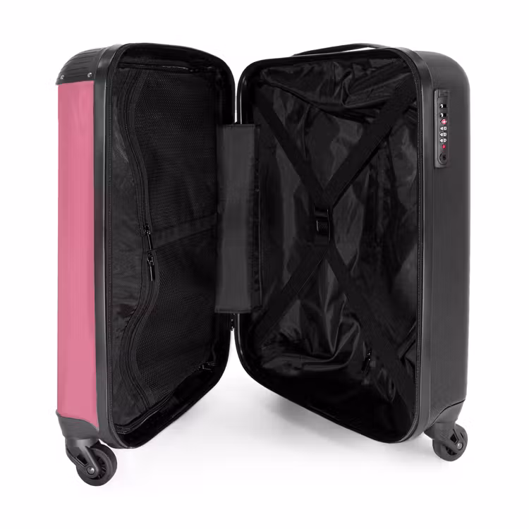 Koffer - Summer Club – Muscheln – Rosa – Blau - Summer club - Schelpjes - Roze - Blauw NBS - Handbagage koffer - Vrouwen middel