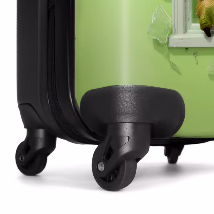 T-rex breekt door groen raam met glas NBS - Handbagage koffer - Kinderen Unisex middel -wiel