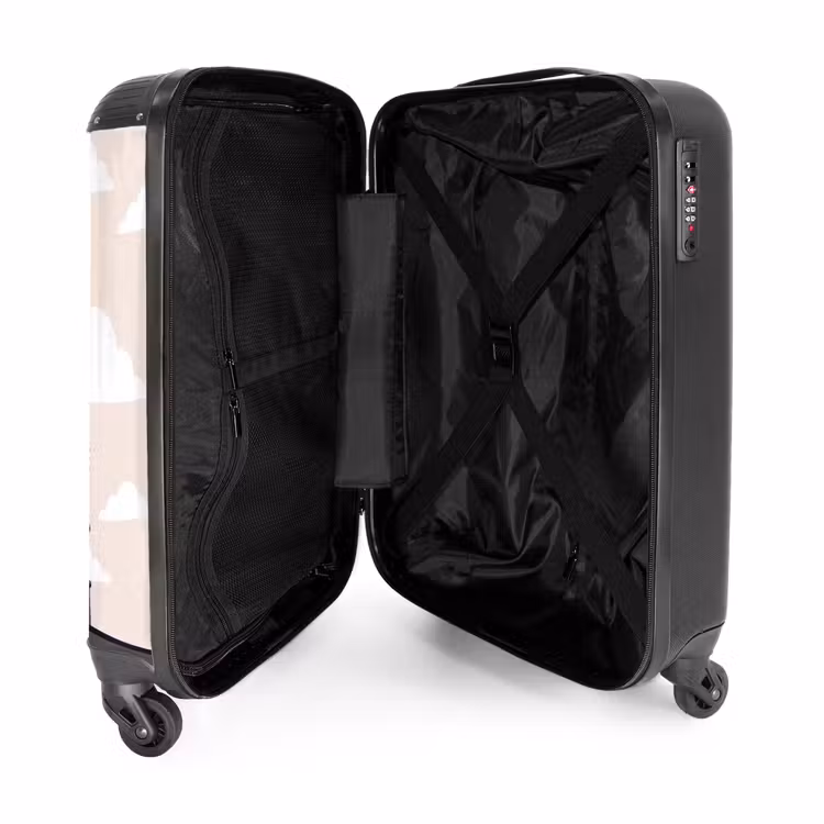 Koffer - Taj Mahal – Sonne – Kuppel – Architektur – Indien – Grafik - Taj Mahal - Zon - Koepel - Architectuur - India - Grafisch NBS - Handbagage koffer - Volwassenen Unisex middel