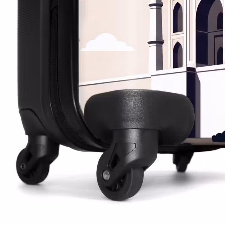 Koffer - Taj Mahal – Sonne – Kuppel – Architektur – Indien – Grafik - Taj Mahal - Zon - Koepel - Architectuur - India - Grafisch NBS - Handbagage koffer - Volwassenen Unisex middel