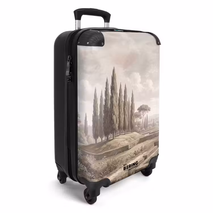 Koffer - Tal – Garten – Natur – Grün - Vallei - Tuin - Natuur - Groen NBS - Handbagage koffer - Volwassenen Unisex middel