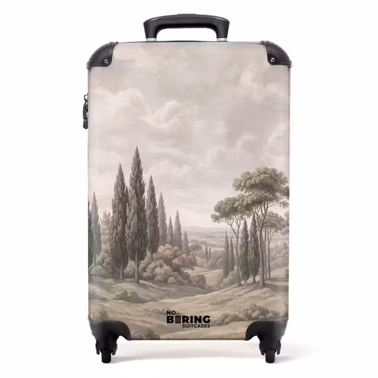 Koffer - Tal – Wald – Natur – Grün - Vallei - Bos - Natuur - Groen NBS - Handbagage koffer - Volwassenen Unisex middel