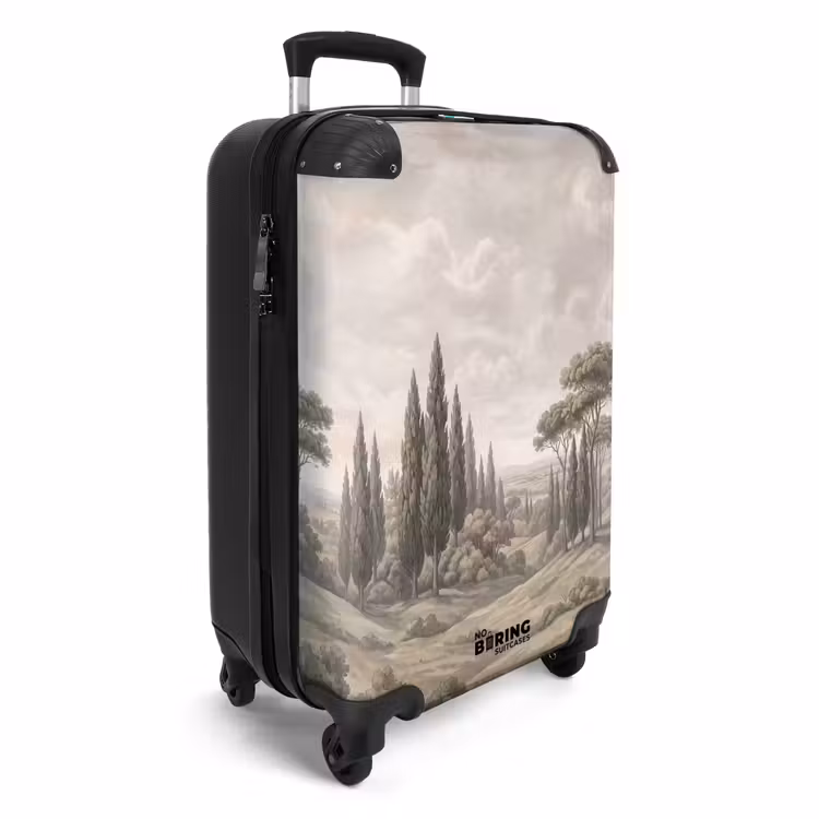 Koffer - Tal – Wald – Natur – Grün - Vallei - Bos - Natuur - Groen NBS - Handbagage koffer - Volwassenen Unisex middel