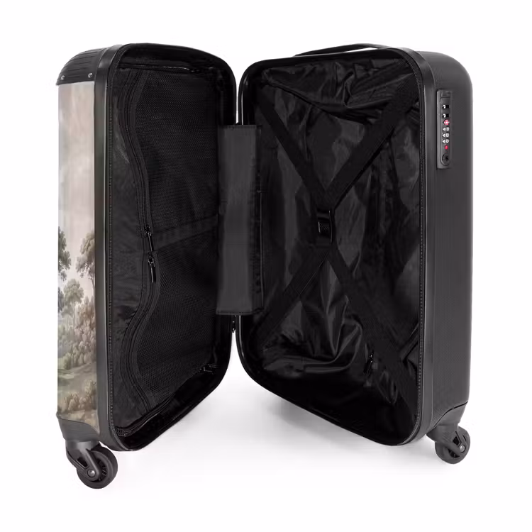 Koffer - Tal – Wald – Natur – Grün - Vallei - Bos - Natuur - Groen NBS - Handbagage koffer - Volwassenen Unisex middel
