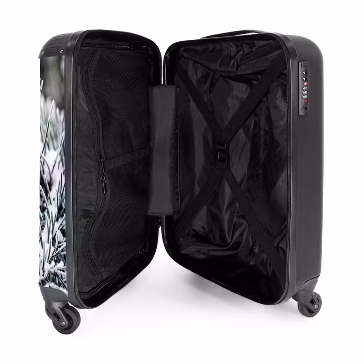 Koffer - Tannenzapfen – Zweig – Schnee – Winter – Stimmungsvoll - Dennenappel - Tak - Sneeuw - Winter - Sfeervol NBS - Handbagage koffer - Volwassenen Unisex middel