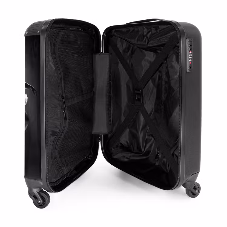 Koffer - Tänzerin – Bühne – Schwarz-Weiß – Kunst – Klassik - Danser - Podium - Zwart-wit - Kunst - Klassiek NBS - Handbagage koffer - Volwassenen Unisex middel