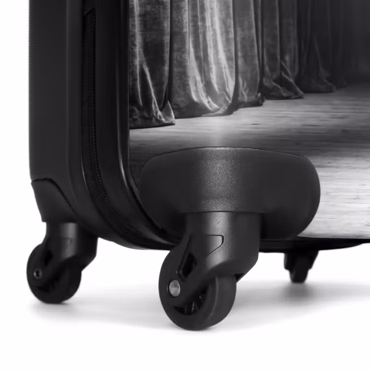 Koffer - Tänzerin – Bühne – Schwarz-Weiß – Kunst – Klassik - Danser - Podium - Zwart-wit - Kunst - Klassiek NBS - Handbagage koffer - Volwassenen Unisex middel