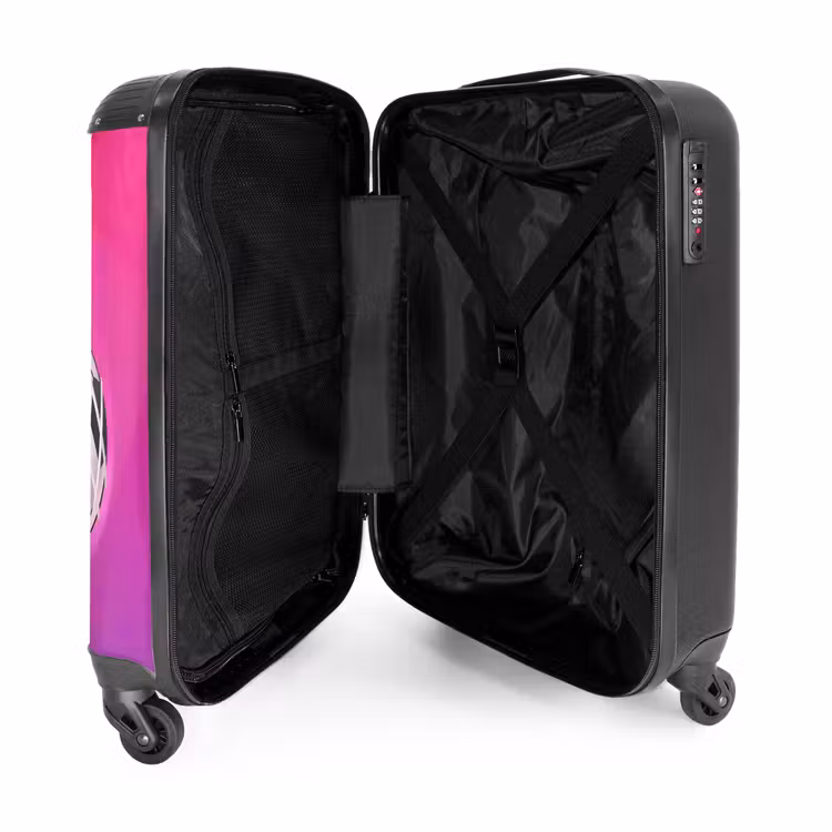 Goal-getter roze NBS - Handbagage koffer - Unisex middel -binnenkant