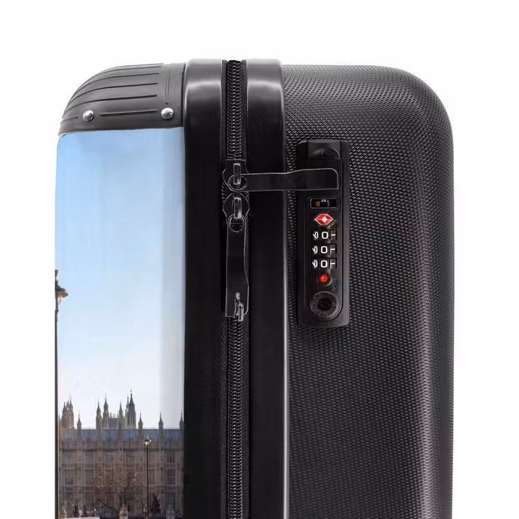Koffer - Telefonzelle – Rot – London – Stadt – Architektur - Telefooncel - Rood - Londen - Stad - Architectuur NBS - Handbagage koffer - Volwassenen Unisex middel