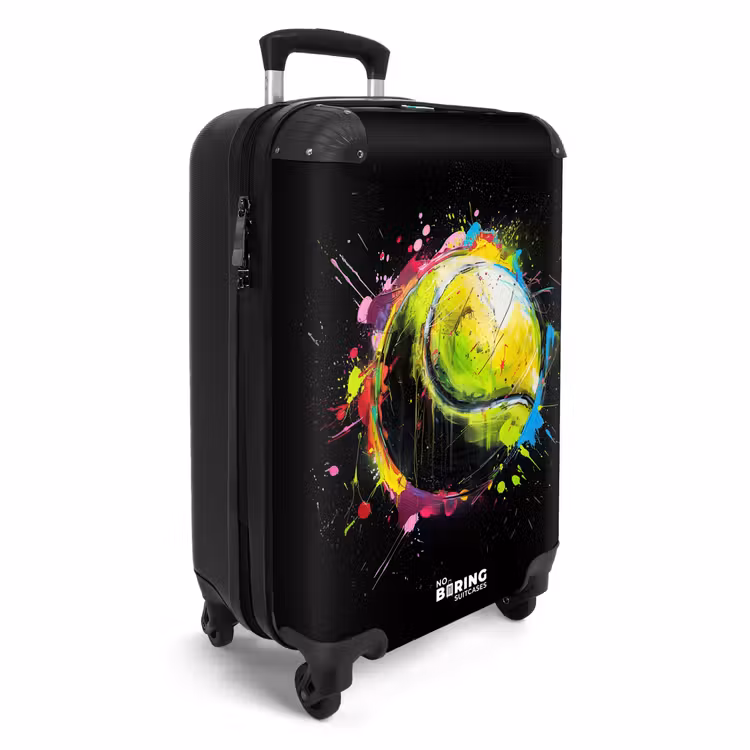 Tennisbal met graffiti NBS - Handbagage koffer - Unisex middel -productfoto_3d