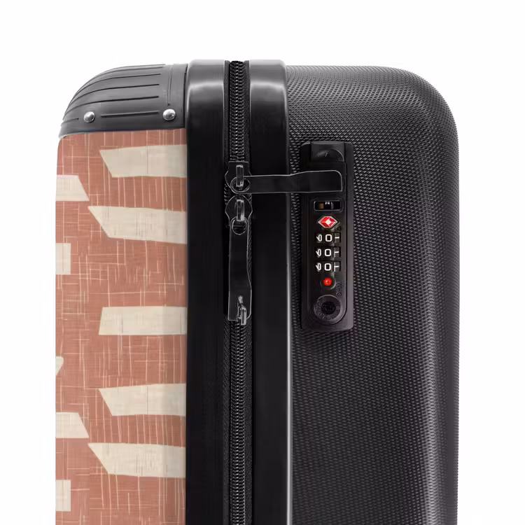 Koffer - Terrakotta – Abstrakt – Textur – Muster - Terracotta - Abstract - Textuur - Patroon NBS - Handbagage koffer - Vrouwen middel