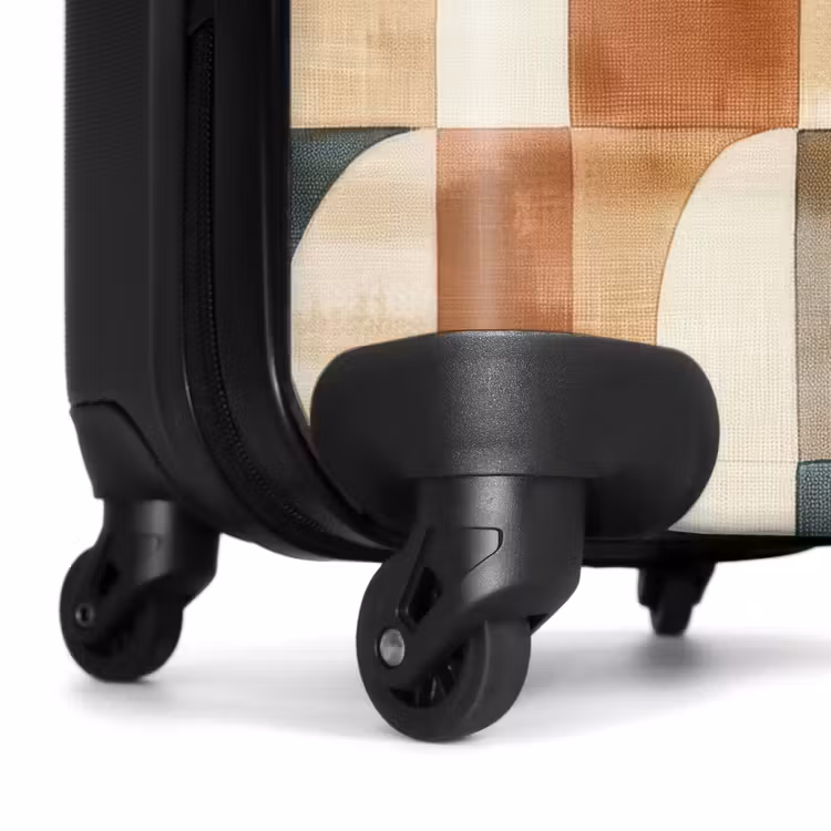 Koffer - Terrakotta – Geometrisch – Aquarell – Textur - Terracotta - Geometrisch - Aquarel - Textuur NBS - Handbagage koffer - Volwassenen Unisex middel