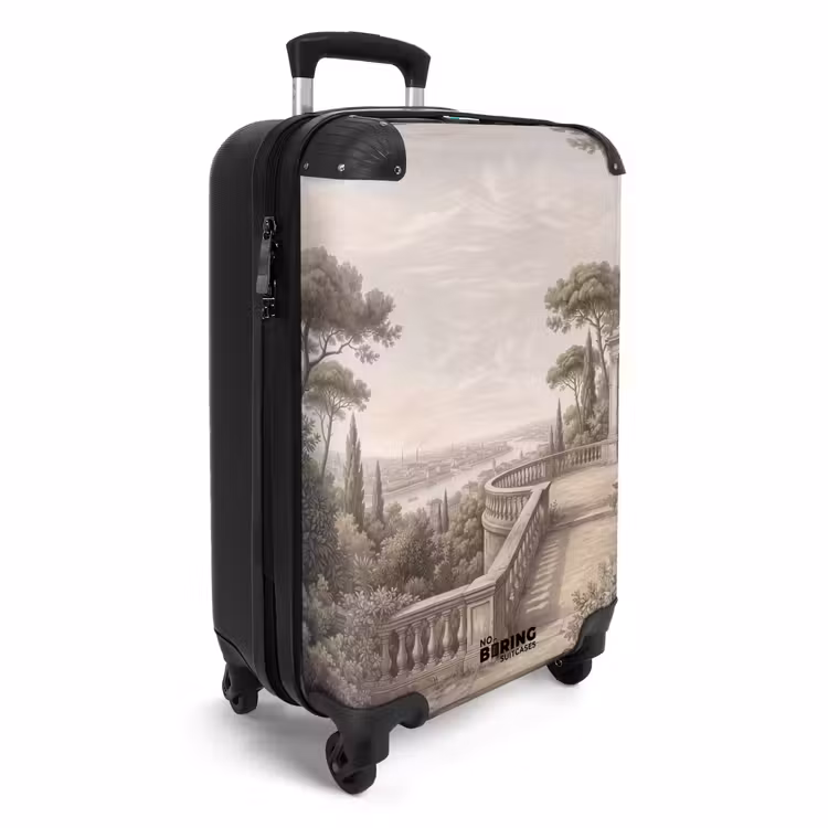 Koffer - Terrasse – Stadt – Aussicht – Fluss - Terras - Stad - Uitzicht - Rivier NBS - Handbagage koffer - Volwassenen Unisex middel