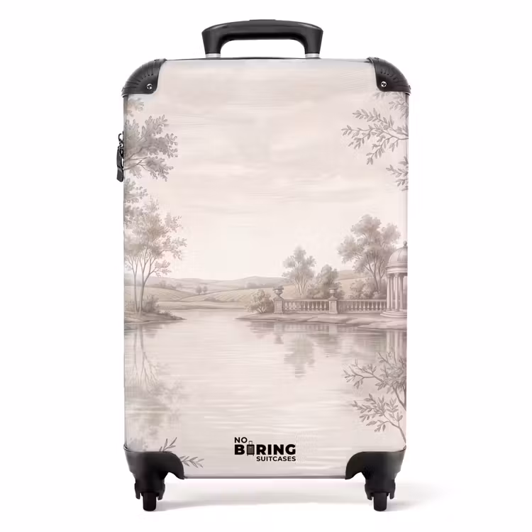 Koffer - Terrasse – Wasser – Natur – Landschaft - Terras - Water - Natuur - Landschap NBS - Handbagage koffer - Volwassenen Unisex middel